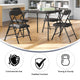 Black |#| Kids Black 5 Piece Folding Table and Chair Set - Kids Activity Table Set