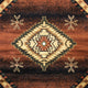 Black,5' Octagon |#| Indoor Southwestern Themed Black 5x5 Round Area Rug for Multiple Flooring Types