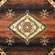 Brown,4' Octagon |#| Indoor Southwestern Themed Black 4x4 Round Area Rug for Multiple Flooring Types