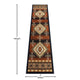 Black,2' x 7' |#| Indoor Southwestern Themed  Black 2' x 7' Area Rug for Multiple Flooring Types