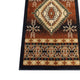 Black,2' x 7' |#| Indoor Southwestern Themed  Black 2' x 7' Area Rug for Multiple Flooring Types