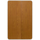 Oak |#| Mobile 24inchW x 48inchL Rectangular Oak Thermal Laminate Adjustable Activity Table