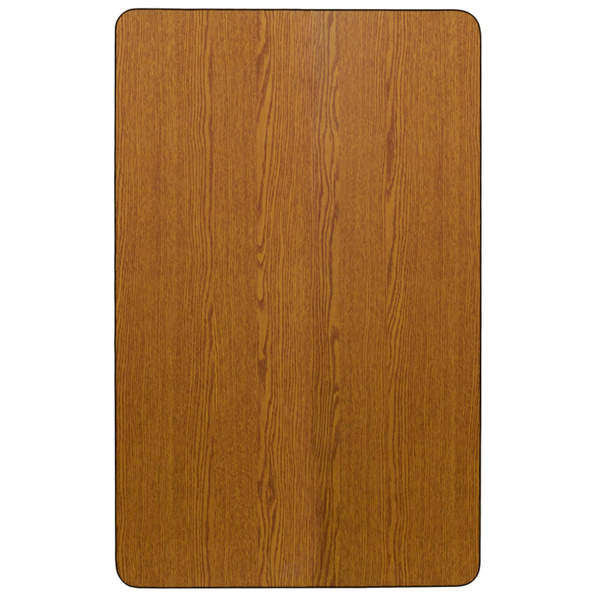 Oak |#| Mobile 36inchW x 72inchL Rectangular Oak Thermal Laminate Adjustable Activity Table