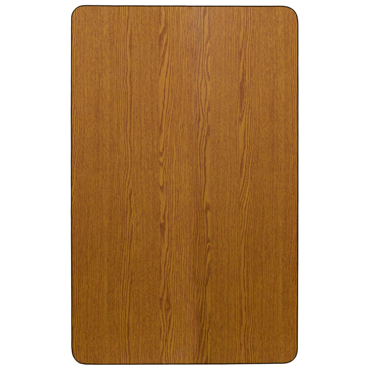 Oak |#| Mobile 36inchW x 72inchL Rectangular Oak Thermal Laminate Adjustable Activity Table