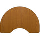 Oak |#| Mobile 48inchW x 72inchL Kidney Oak Thermal Laminate Adjustable Activity Table