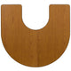 Oak |#| Mobile 60inchW x 66inchL Horseshoe Oak Thermal Laminate Adjustable Activity Table