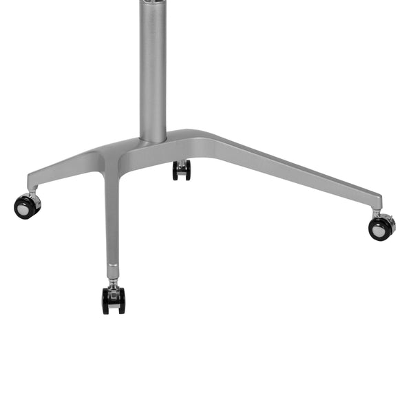 Black |#| Black Mobile Sit-Down, Stand-Up Ergonomic Computer Desk - Standing Desk