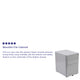 Gray |#| Modern 3-Drawer Mobile Locking Filing Cabinet Storage Organizer-Gray