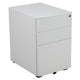 White |#| Modern 3-Drawer Mobile Locking Filing Cabinet Storage Organizer-White