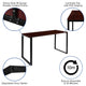 Mahogany |#| Commercial Grade Industrial Style Office Desk - 55inch Length (Mahogany)
