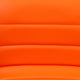 Orange Vinyl/Chrome Frame |#| Orange Vinyl Adjustable Height Barstool w/ Horizontal Stitch Back & Chrome Base