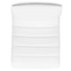 White Vinyl/Gold Frame |#| 2PK White Vinyl Adjustable Height Barstool w/ Horizontal Stitch Back & Gold Base