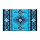 Turquoise,2' x 3' |#| Traditional Southwestern Style Turquoise Olefin Fiber Area Rug - 2' x 3'