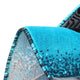 Turquoise,5' Round |#| Traditional Southwestern Style Turquoise Olefin Fiber Area Rug - 5' x 5'