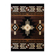 Chocolate,5' x 7' |#| Traditional Southwestern Style Chocolate Olefin Fiber Area Rug - 5' x 7'