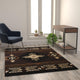 Chocolate,5' x 7' |#| Traditional Southwestern Style Chocolate Olefin Fiber Area Rug - 5' x 7'