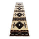 Brown,2' x 10' |#| Traditional Southwestern Style Brown Olefin Fiber Area Rug - 2' x 10'