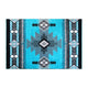 Turquoise,6' x 9' |#| Traditional Southwestern Style Turquoise Olefin Fiber Area Rug - 6' x 9'