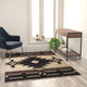 Brown,5' x 7' |#| Traditional Southwestern Style Brown Olefin Fiber Area Rug - 5' x 7'