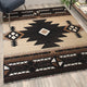 Brown,5' x 7' |#| Traditional Southwestern Style Brown Olefin Fiber Area Rug - 5' x 7'