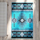 Turquoise,3' x 5' |#| Traditional Southwestern Style Turquoise Olefin Fiber Area Rug - 3' x 5'