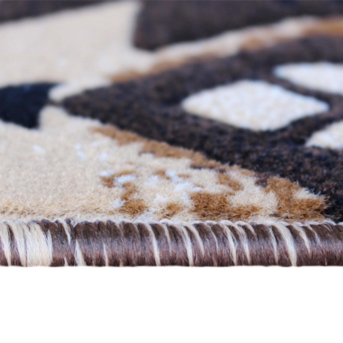 Brown,2' x 3' |#| Traditional Southwestern Style Brown Olefin Fiber Area Rug - 2' x 3'