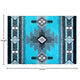 Turquoise,5' x 7' |#| Traditional Southwestern Style Turquoise Olefin Fiber Area Rug - 5' x 7'