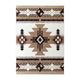 Ivory,8' x 10' |#| Traditional Southwestern Style Ivory Olefin Fiber Area Rug - 8' x 10'