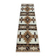 Ivory,2' x 7' |#| Traditional Southwestern Style Ivory Olefin Fiber Area Rug - 2' x 7'