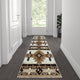 Ivory,2' x 7' |#| Traditional Southwestern Style Ivory Olefin Fiber Area Rug - 2' x 7'