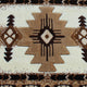 Ivory,2' x 7' |#| Traditional Southwestern Style Ivory Olefin Fiber Area Rug - 2' x 7'