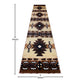 Brown,3' x 16' |#| Traditional Southwestern Style Brown Olefin Fiber Area Rug - 3' x 16'