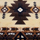 Brown,3' x 16' |#| Traditional Southwestern Style Brown Olefin Fiber Area Rug - 3' x 16'