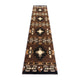 Chocolate,2' x 10' |#| Traditional Southwestern Style Chocolate Olefin Fiber Area Rug - 2' x 10'