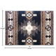 Black,8' x 10' |#| Traditional Southwestern Style Black Olefin Fiber Area Rug - 8' x 10'