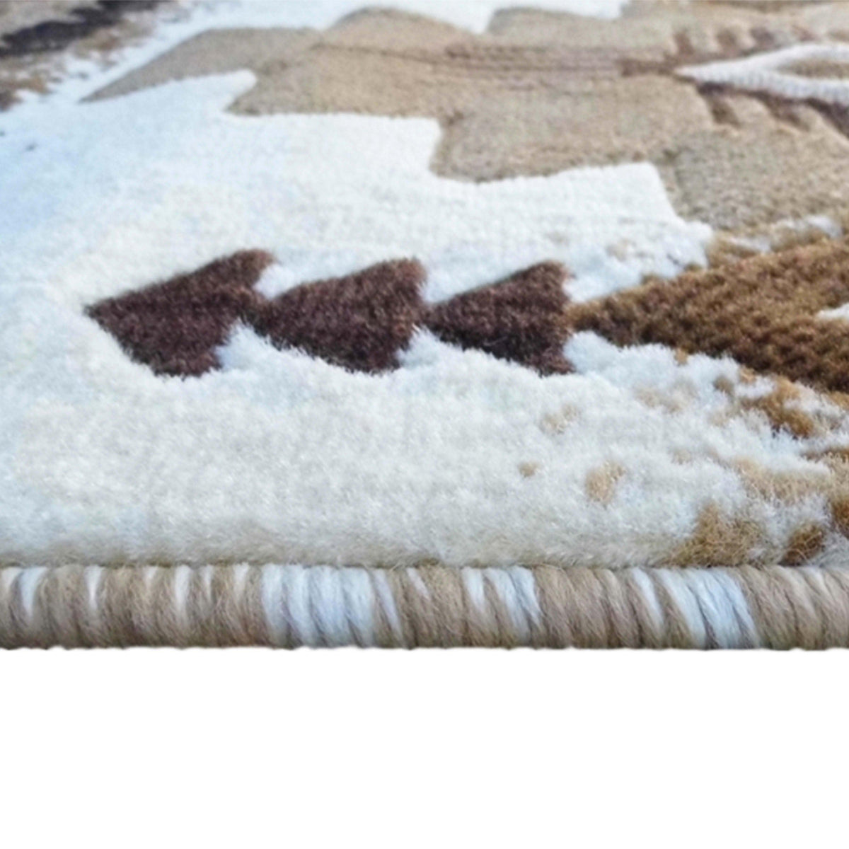 Ivory,2' x 3' |#| Traditional Southwestern Style Ivory Olefin Fiber Area Rug - 2' x 3'