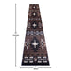 Chocolate,3' x 16' |#| Traditional Southwestern Style Chocolate Olefin Fiber Area Rug - 3' x 16'