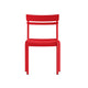 Red |#| Modern Commercial Grade 2 Slat Indoor/Outdoor Steel Dining Chair in Red
