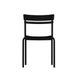 Black |#| Modern Commercial Grade 2 Slat Indoor/Outdoor Steel Dining Chair in Black