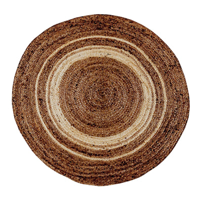 Natural Fiber Jute Area Rug - Braided Indoor Jute Rug - Natural Area Rugs - View 1
