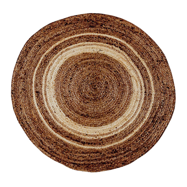 4' Round |#| Natural Fiber Jute Area Rug 4 Ft. Round - Indoor Jute Rug - Natural Area Rugs