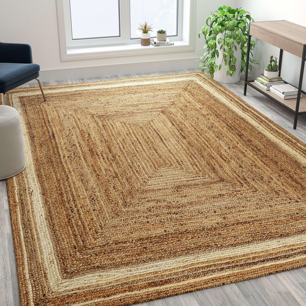 8' x 10' |#| Natural Fiber Jute Area Rug 8' x 10' - Indoor Jute Rug - Natural Area Rugs