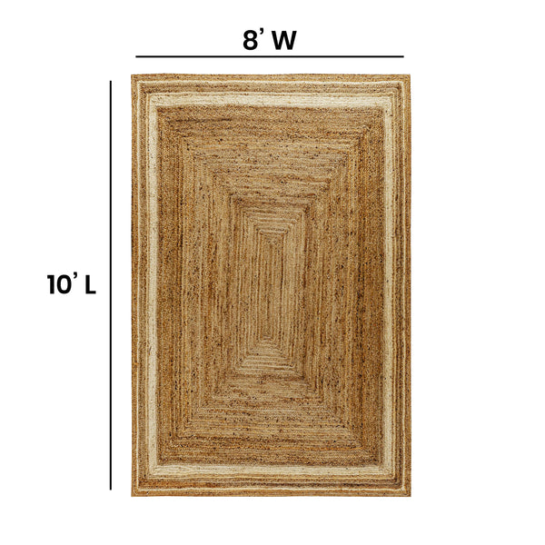 8' x 10' |#| Natural Fiber Jute Area Rug 8' x 10' - Indoor Jute Rug - Natural Area Rugs