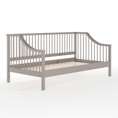 Wooden Platform Daybed with Spindles and Wood Slat Foundation - View 1