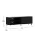 Black |#| TV Stand for up to 60inch TV's with Adjustable Shelf and Storage Drawers - Black