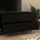 Black |#| TV Stand for up to 60inch TV's with Adjustable Shelf and Storage Drawers - Black