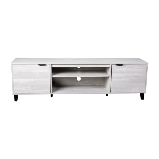 Nelson 70" Mid Century Modern TV Stand for up to 60" TV's with Adjustable Shelves and Dual Storage Compartments
