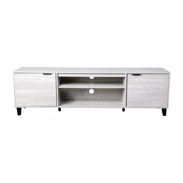 Gray |#| TV Stand for up to 70inch TV's with Adjustable Shelves and Closed Storage - Gray