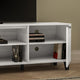 Gray |#| TV Stand for up to 70inch TV's with Adjustable Shelves and Closed Storage - Gray