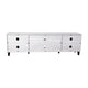 Gray |#| TV Stand for up to 70inch TV's with Adjustable Shelves and Closed Storage - Gray